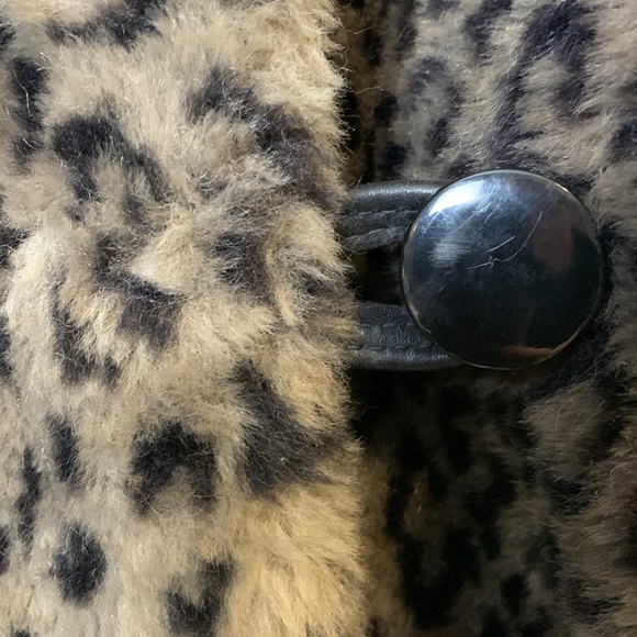 Vintage Leopard Print Faux Fur Coat Union Made in Canada Georgio Ferrini - Picture 12 of 12